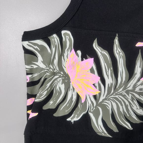 Volcom Summerside Floral Striped Tank Top Black - Picture 7 of 7